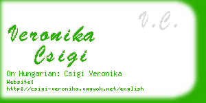 veronika csigi business card